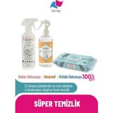 Livory Clean & Shine Serisi Yüzey Temizlik Misti Bahar Dokunuşu 500 ml | Clean & Fresh Serisi Hanımeli Oda Kokusu 500 ml | Clean & Cool Serisi Yüzey Temizleme Havlusu Orkide Dokunuşu 1X100(100 Yaprak)