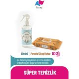 Livory Sümbül Oda Kokusu 500 ml | Clean & Cool Premium Islak Yüzey Temizlik Havlusu Portakal Çiçeği Kokulu 1x 100 ( 100 Yaprak)