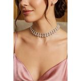 LIVOSH DAMLA SU YOLU CHOKER KOLYE TASMA TAŞLI KOLYE ÖZEL GÜN KOLYESİ