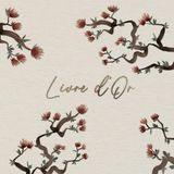 Livre d'Or: Japon | Mariage, communion, baptême, anniversaire, baby shower, EVJF, départ, retraite, thèse, événement | 100 pages à remplir | Format carré | Voyage en Asie | Fleurs de cerisier