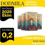 Livvy DODICIMILA Soğuk Sıkım Erken Hasat Natürel Sızma Zeytinyağı 12 litre (4 Adet 3000 ml) (2025 / 2026 Yeni Hasat) (Asit Miktarı 0.2) - 12 lt