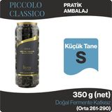 Livvy Premium Foods PICCOLO CLASSICO Gemlik Küçük (S) Taneli Siyah Zeytin 350 g - Doğal Fermente Katkısız - 350 gr