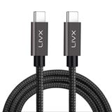 LivX Force GN-03 100W Usb-C to Usb-C 3.1 Gen2 10 Gbps 4K 60Hz 3 Metre Örgülü Hızlı Şarj Data ve Görüntü Kablosu