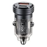 LivX L35 Transparent 45W PD/QC Type-C ve USB Çıkış Ultra Hızlı Mini Araç Şarj Cihazı