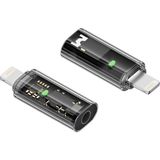 Livx Lightning To Aux Kulaklık Çevirici Müzik Dinleme Mini Otg Dönüştürücü Otgal - Siyah