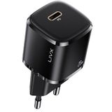 LivX Rapid L23 20 W USB-C Mini PD Siyah Hızlı Şarj Cihazı Güç Adaptörü