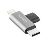 Livx Type C To Lightning/Type C Şarj ve 5Gbps Veri Aktarımı iPhone Yuva Çevirici Dönüştürücü Otg Adaptör Otgbt