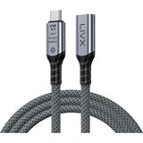 Livx Type C To Type C Usb4.0 240W 40GBPS 8k60hZ Uzatma Kablosu 1 Metre Lcu - Gri