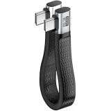 LivX USB4 13 Cm Type-C Kablo 80Gbps, 240W PD 3.1 Hızlı Şarj, 8K@60Hz Görüntü Aktarımı, Kısa Esnek USB-C Kablo, Thunderbolt 4 ile Uyumlu OTGH