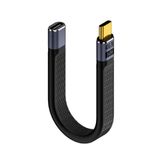 LivX USB4 Type-C Uzatma Kablosu 40Gbps 240W 8K@60Hz – Erkek Dişi USB-C Adaptör 15cm – PD Hızlı Şarj – Thunderbolt 4 Uyumlu TCU