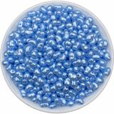 Livza Bijuteri 50 Gr. Mavi Renk Plastik Inci Boncuk (Yamuk Inci)