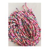 LİVZA BİJUTERİ 6mm Mor Renk Polimer Kil Fimo Boncuk Dizisi,40cm Hamur Boncuk Fimo Dizi