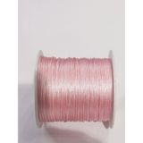 Livza Bijuteri Makara Paraşüt İpi, 1 mm. 100 mt. Takı Malzemesi İpi, Hobi Malzemesi - 113 Pembe