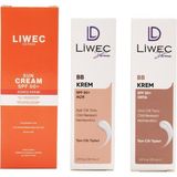 Liwec Derma 3'lü Set (Bb Krem Orta - Bb Krem Açık - Güneş Kremi)