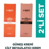 Liwec Derma Ikili Set Aloevera Özlü Leke Karşıtı Cilt Beyazlatıcı Krem 50ML ve 50SPF+ Güneş Kremi - CİLT BEYAZLATICI KREM 50ML VE 50SPF+ GÜNEŞ KREMİ