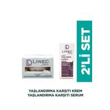 LIWECDERMA Liwec Derma 2'li Set (YAŞLANMA KARŞITI SERUM - YAŞLANMA KARŞITI KREM)