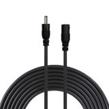 Liwinting 5 Metre/16,4 Feet DC Güç Adaptörü Uzatma Kablosu, 1,35 mm x 3,5 mm Erkekten Dişi Jak DC 5 V Güç Adaptörü Fiş Uzatma Kablosu DC Güç Adaptörü, CCTV Güvenlik Kamerası vb. için - Siyah