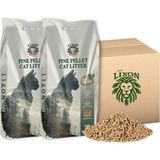 Lixon Natural %100 Doğal Çam Peleti Kedi Kumu 10 kg (20L) Hipoalerjenik - Yavru/yetişkin Kediler ve Kemirgen Hayvanlar Için Biyobozunur - Astımlı Kediler Için Uygun - Yüksek Emiş Gücü - 5 kg x 2 Adet - 2 Paket