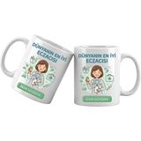 Liya Gift Collection Kişiye Özel Eczacı Meslek Kupası – Isim Yazılı Eczacı Temalı Kupa Bardak Eczacı Hediyesi - 1 Adet - 300 ml