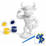 LİYA3D Boyanabilir Kadıköy Boğası Biblosu – 3D PLA Baskı Hobi Figürü (Fırça & Boya Dahil)