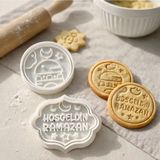Liya3D Ramazan Temalı Kurabiye Kalıbı Seti – 2’li - Beyaz