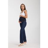 LİYACA ESNEK KARIN BANTLI BELİ AYARLANABİLİR MOM FİT HAMİLE KOT PANTOLON