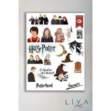 Liyacraft Harrypotter Temalı Sticker Planner Ajanda Bullet Journal Için Uygun Set