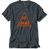 Liyada Def Leppard Logo 2 Füme Tişört Liyada - 2XL