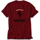 Liyada Ferari Logo Kırmızı Tişört Liyada - 5XL