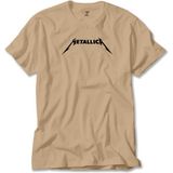 Liyada Metallica Classic Logo Krem Tişört Liyada - 2XL
