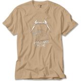 Liyada Metallica Don't Tread On Me Krem Tişört Liyada - XL