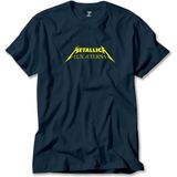 Liyada Metallica Lux Æterna Text Lacivert Tişört Liyada - 2XL