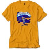 Liyada Metallica Ride The Lightning Sarı Tişört Liyada - 4XL