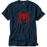 Liyada Spider-Man Logo Lacivert Tişört Liyada - 5XL