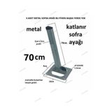 LİYAHOME Metal Katlanır Yer Sofrası Ayağı 70cm (4ADET FİYATİDİR)