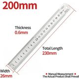 Liyao Çelik Cetvel 200MM Metal Cetvel Paslanmaz Çelik Açı Cetvel Çelik Kural Kare Ölçü Goniometro Seviye Aracı Açı Ölçer Ağaç Işleme Aletleri 15/20/30MM (Yurt Dışından) - 50*150*200mm - Gauges