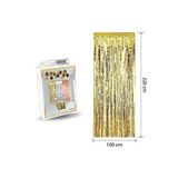 liyaparty Püskül Kapı Perdesi Gold 100 * 220 Cm