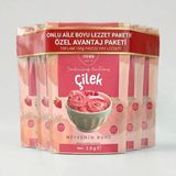 Liyola Freeze Dry Çilek, Dondurularak Kurutulmuş, Çıtır Çilek Dilimleri, Onlu Aile Paket