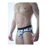 Liyuza Erkek El Desenli Fantezi Jockstrap Çok Renkli M