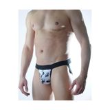 Liyuza Erkek El Desenli Jockstrap Fantezi Giyim (CB301150) Çok Renkli M