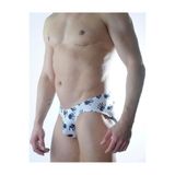 Liyuza Erkek El Desenli Jockstrap Fantezi İç Giyim Çok Renkli L