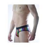 Liyuza Erkek Fantezi Renkli Jockstrap Çok Renkli S