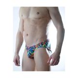 Liyuza Erkek Renkli Desenli Fantezi Jockstrap (CB301161) Çok Renkli S
