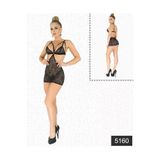 Liyuza HERŞEYTREND Simli Likralı Dantel Babydoll Görsel 2XL
