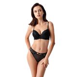 Liyuza NB334170-B-K Sütyen Külot Takım PUDRA 90