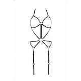 Liyuza Siyah Body Harness Metal Halka Detaylı Ayarlanabilir Vücut Kemeri - Brf196 Haki 2XL/3XL