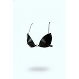 Liyuza Siyah Göğüs Harness Konik Kesim Zımbalı Deri - Brf1227 Siyah S/M
