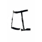 Liyuza Siyah Jartiyer Harness Deri Ayarlanabilir Bacak Aksesuarı - Brf133 Ava Taba XS-S