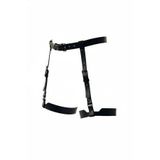 Liyuza Siyah Jartiyer Harness Deri Ayarlanabilir Bacak Aksesuarı - Brf133 Taba XS-S