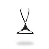 Liyuza Siyah Kadın Kemer Zımbalı Deri Vücut Aksesuarı - Brf1279 Siyah S/M